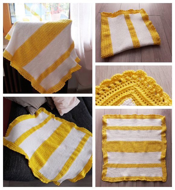 Blog-Inhaltsbild für 'Babydecke Variante 2, kostenlose Häkelanleitung'